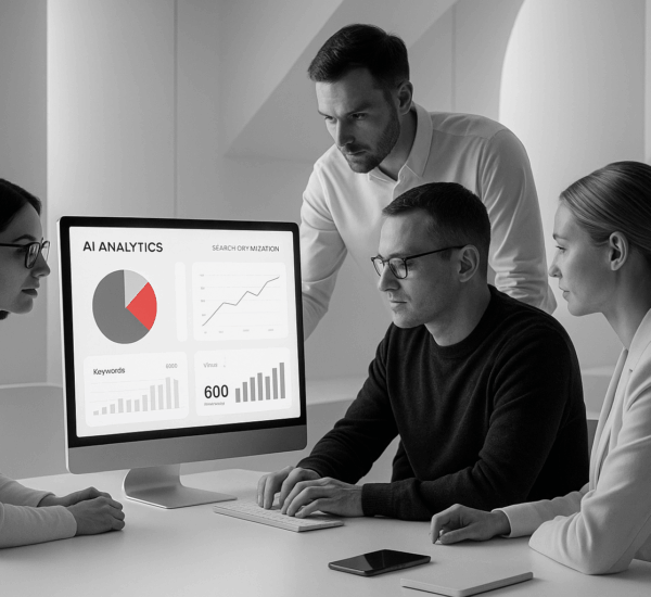 An Image illustrating AI-SEO-Agency-for-AI-search-analytics - By Be the Answer