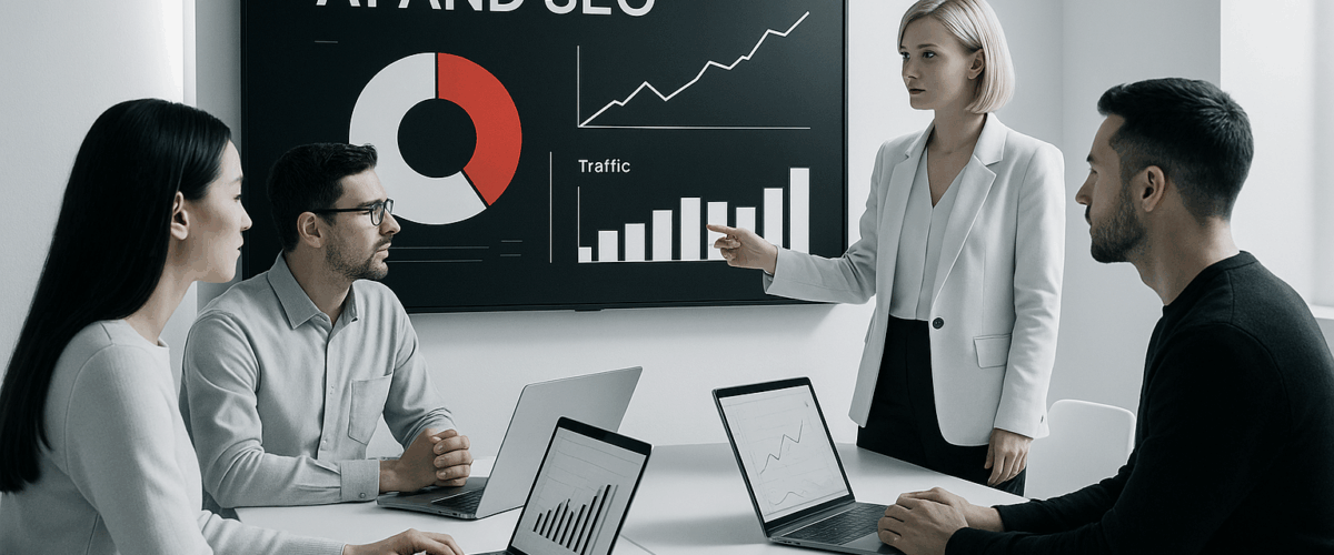 An Image illustrating AI-SEO-Agency-for-high-intent-AI-traffic - By Be the Answer