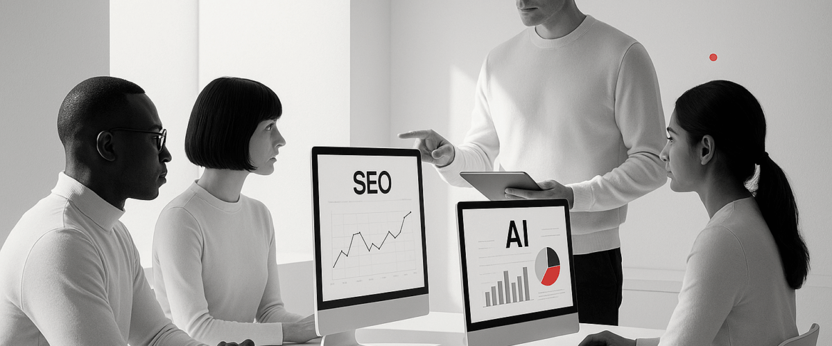 An Image illustrating AI-SEO-Agency-for-improving-AI-search-rankings - By Be the Answer