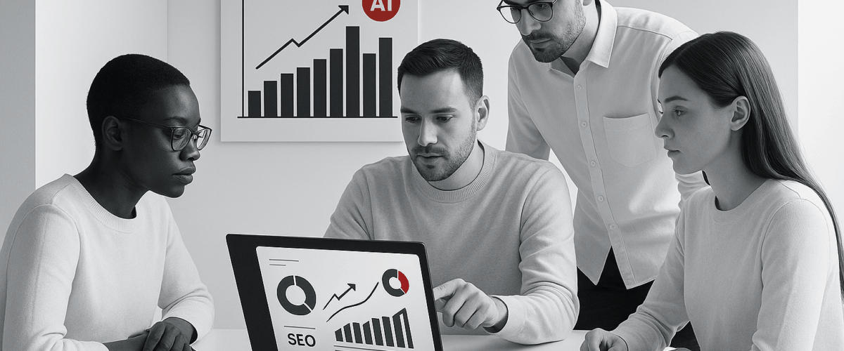 An Image illustrating AI-SEO-Agency-for-maximizing-AI-search-ROI - By Be the Answer