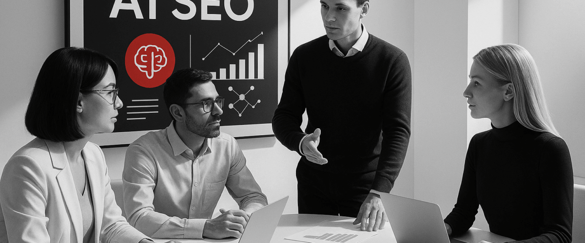 An Image illustrating AI-SEO-Agency-to-boost-AI-traffic-and-leads - By Be the Answer