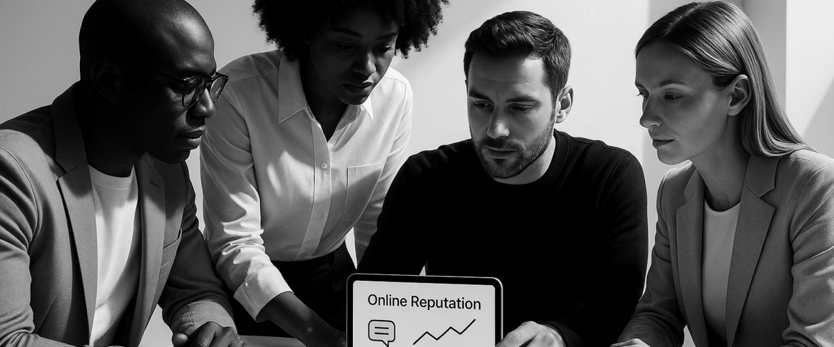 An Image illustrating AI-SEO-Agency-to-boost-online-reputation - By Be the Answer