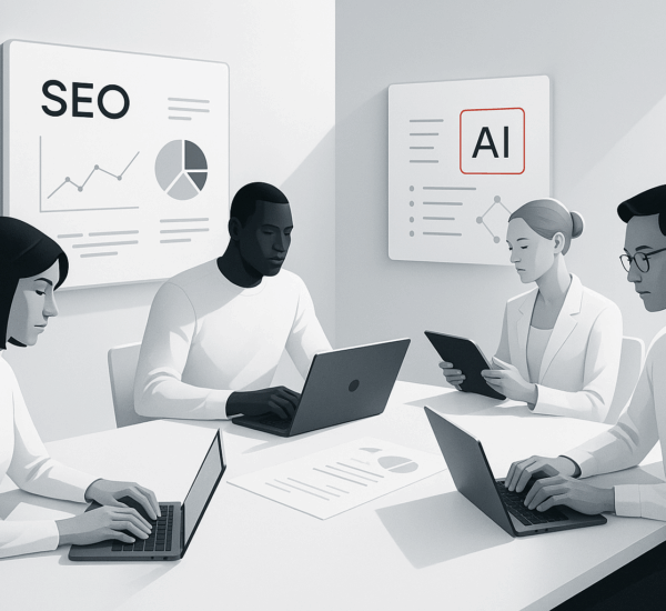 An Image illustrating Best-AI-SEO-Agency-to-automate-content-creation - By Be the Answer