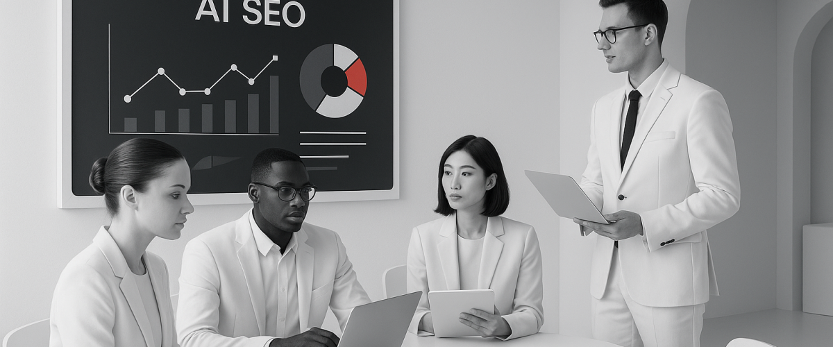 An Image illustrating Leading-AI-SEO-Agency-for-B2B-businesses - By Be the Answer