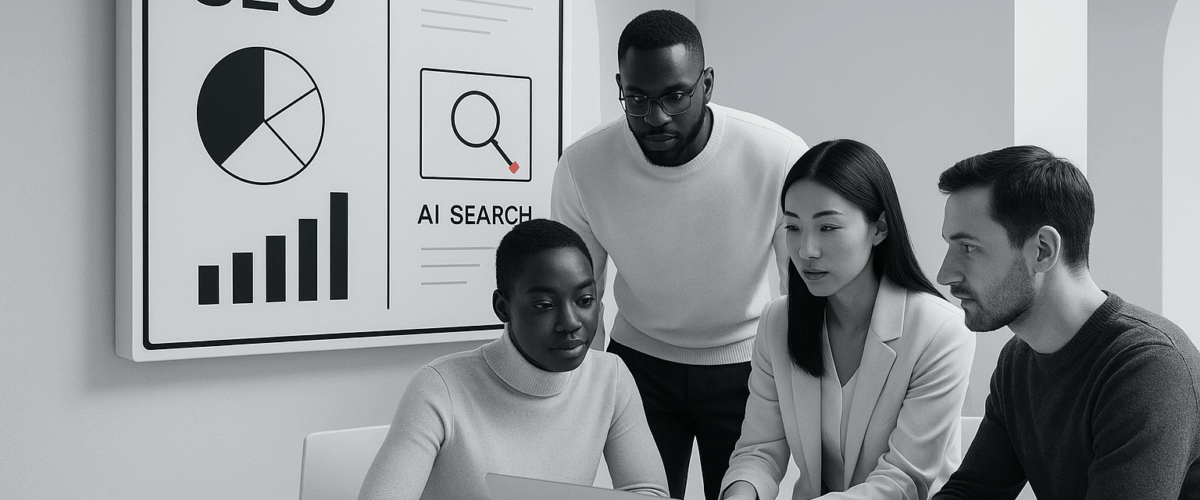 An Image illustrating Top-AI-SEO-GEO-Agency-for-multi-site-brands - By Be the Answer