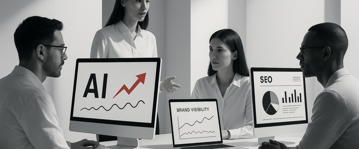 An Image illustrating AI-driven-SEO-solutions-for-brands - By Be the Answer