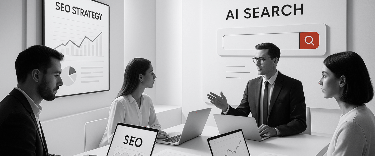 An Image illustrating Best-AI-SEO-companies-in-2025 - By Be the Answer