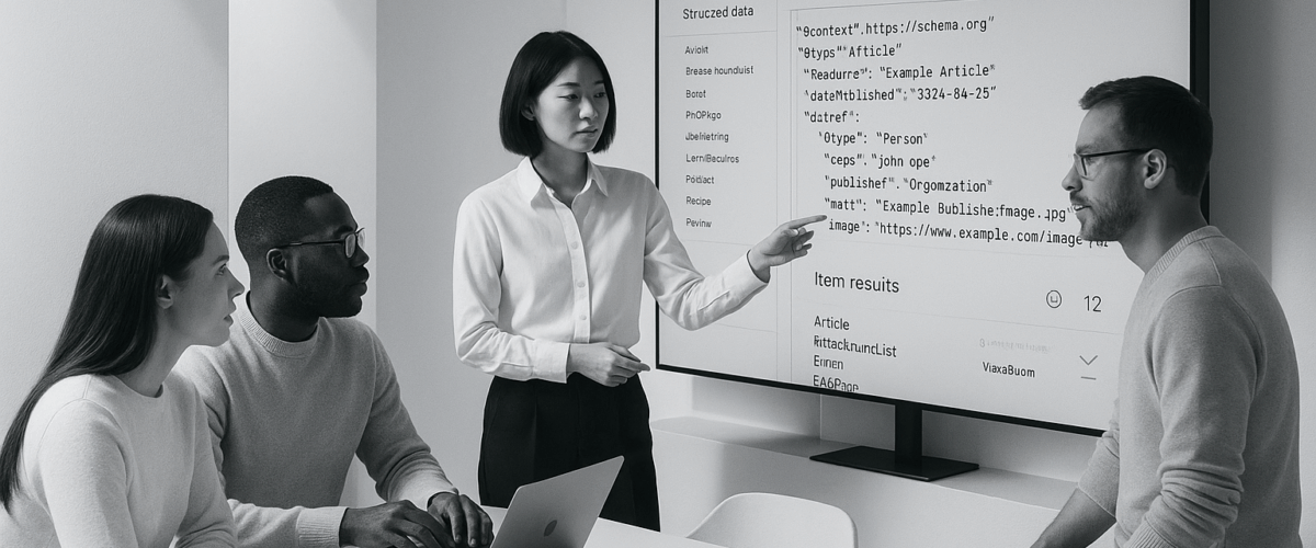 An Image illustrating Best-structured-data-tips-for-AI-search-optimization - By Be the Answer